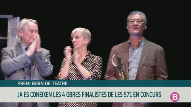 Quatre obres finalistes al Premi Born de Teatre de les 571 presentades al certamen