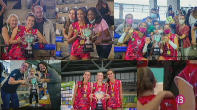 Les jugadores de l’Avarca de Menorca celebren la Supercopa amb un videoclip