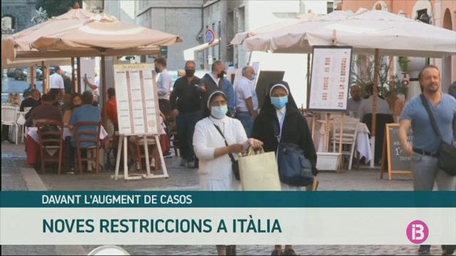 Itàlia prepara noves restriccions davant l’augment de contagis