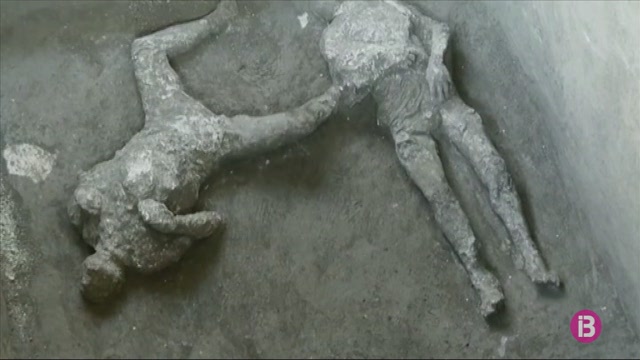 Troballa i reconstrucció de dos cossos sepultats sota la lava a Pompeia
