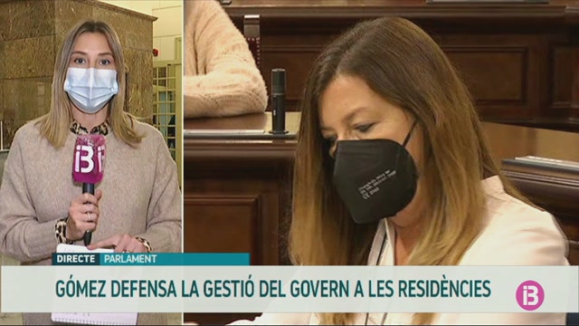 Patricia Gómez compareix al Parlament per la situació a les residències