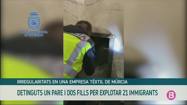 Detinguts un pare i dos fills per explotar laboralment 21 immigrants a Múrcia