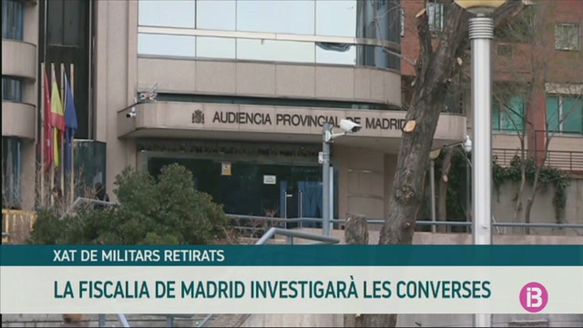 La Fiscalia de Madrid investiga el xat dels militars retirats