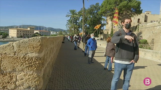 Cadena humana per ‘La Diada Nacional de Mallorca’