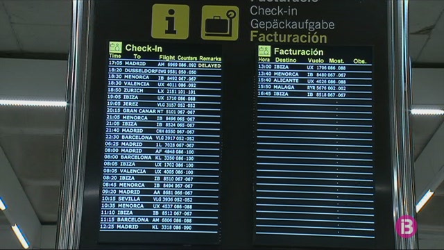 El rastre de Filomena continua afectant els vols entre Madrid i les Illes
