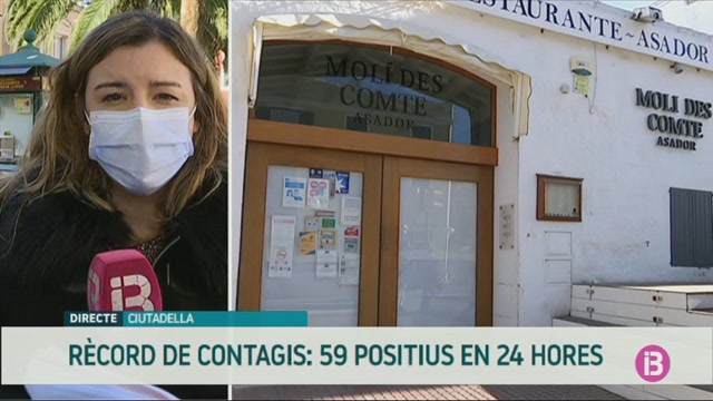 Menorca assoleix el rècord de contagis: 50 nous positius en 24 hores