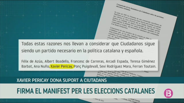 Xavier Pericay dona suport a Ciutadans a les eleccions catalanes