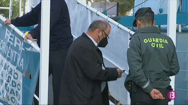 El confinament perimetral provoca un descens dels trajectes entre Eivissa i Formentera