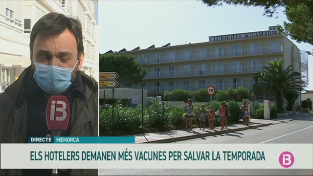 Els hotelers de Menorca demanen accelerar la vacunació i ajudes públiques per al seu sector