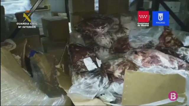 Intervenen 122.000 quilos de carn en mal estat a Madrid, Toledo i Màlaga