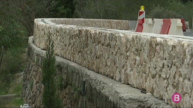 El Consell de Mallorca substituirà per una tanca de fusta el polèmic muret de la carretera de Sóller