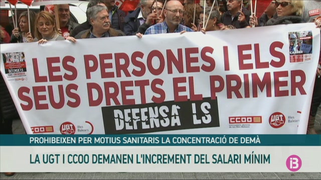 Delegació del Govern espanyol desautoritza la manifestació sindical de Palma