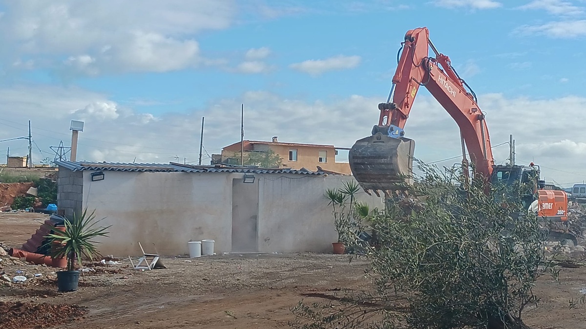 L’Ajuntament de Palma esbuca sis casetes a Son Banya