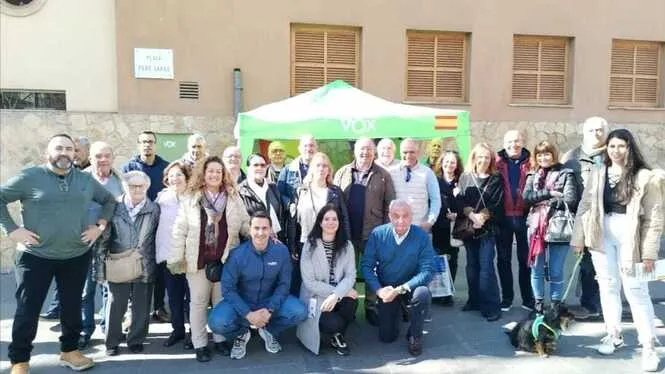 Fulgencio Coll, candidat de VOX a Palma, visita Pere Garau
