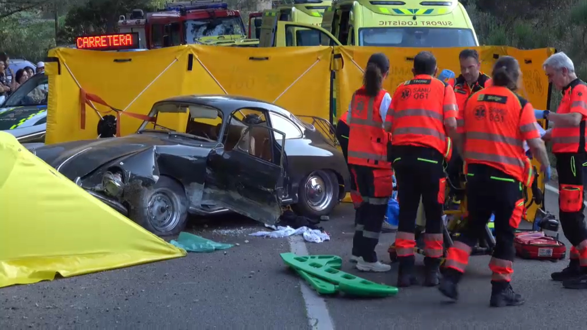 Tres persones ferides en un accident de trànsit a Valldemossa