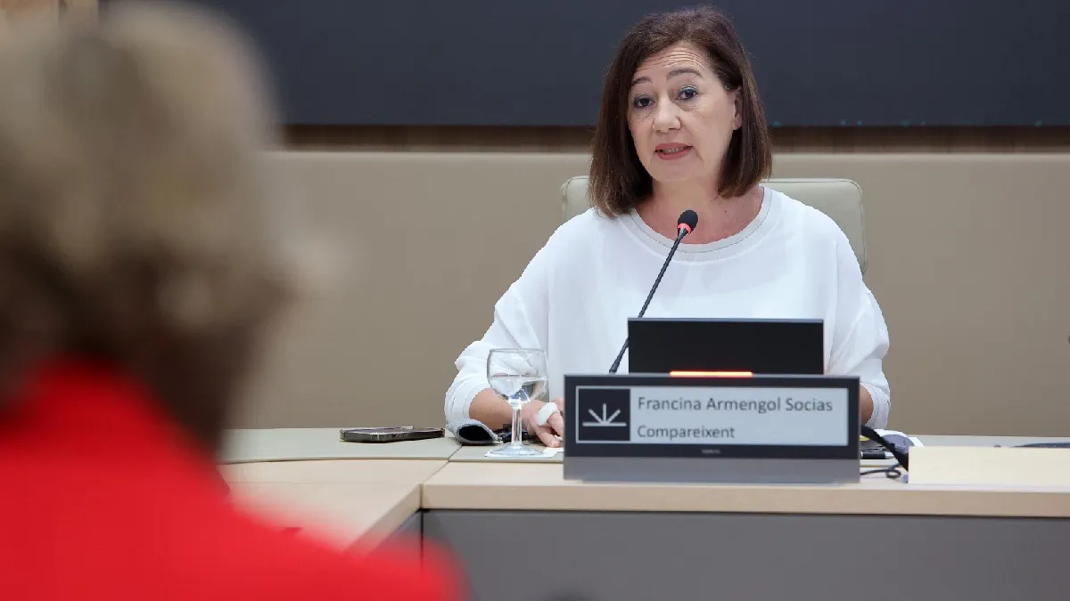 Francina Armengol compareix a la comissió del Parlament que investiga la compra de mascaretes