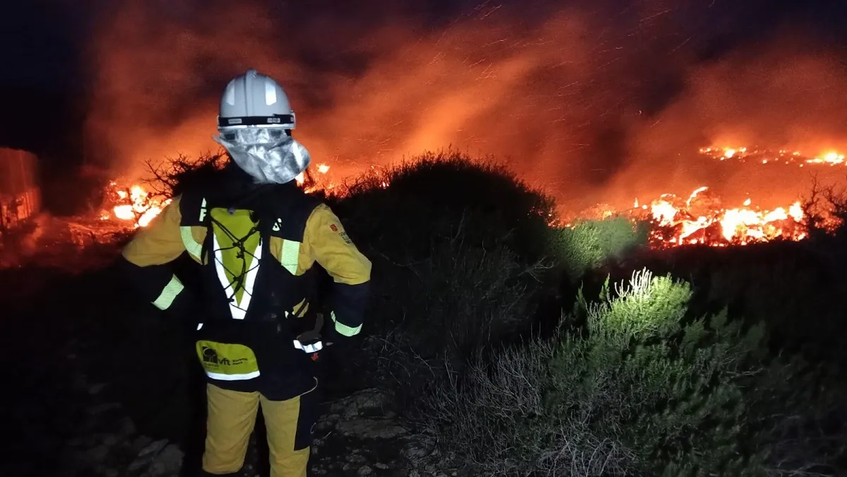 Incendi a l’abocador de Formentera