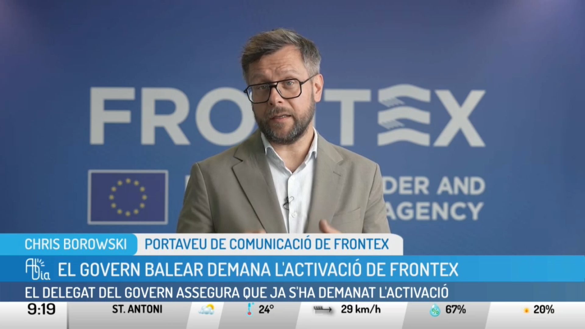 Frontex afirma que Espanya no li ha demanat ajuda específica per desplegar agents a les Balears
