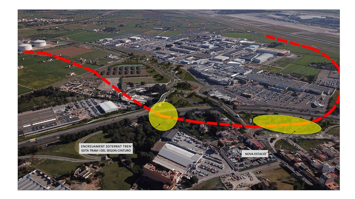 El Consell de Mallorca adapta el projecte del segon cinturó per fer-lo compatible amb el futur tren de Llucmajor