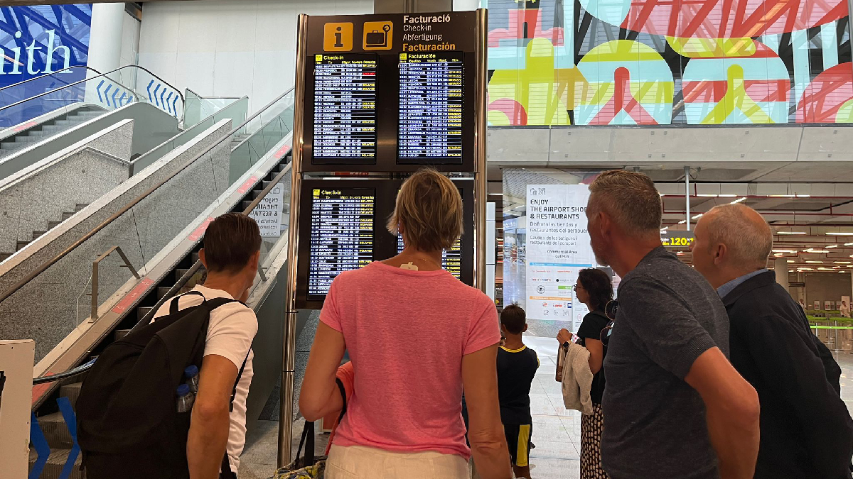 Retards generalitzats a l’aeroport de Palma