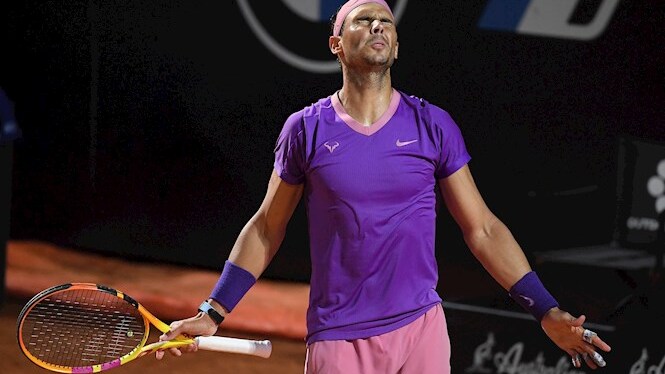 Rafel Nadal debuta al Masters 1000 de Roma amb una victòria en dos sets davant Sinner