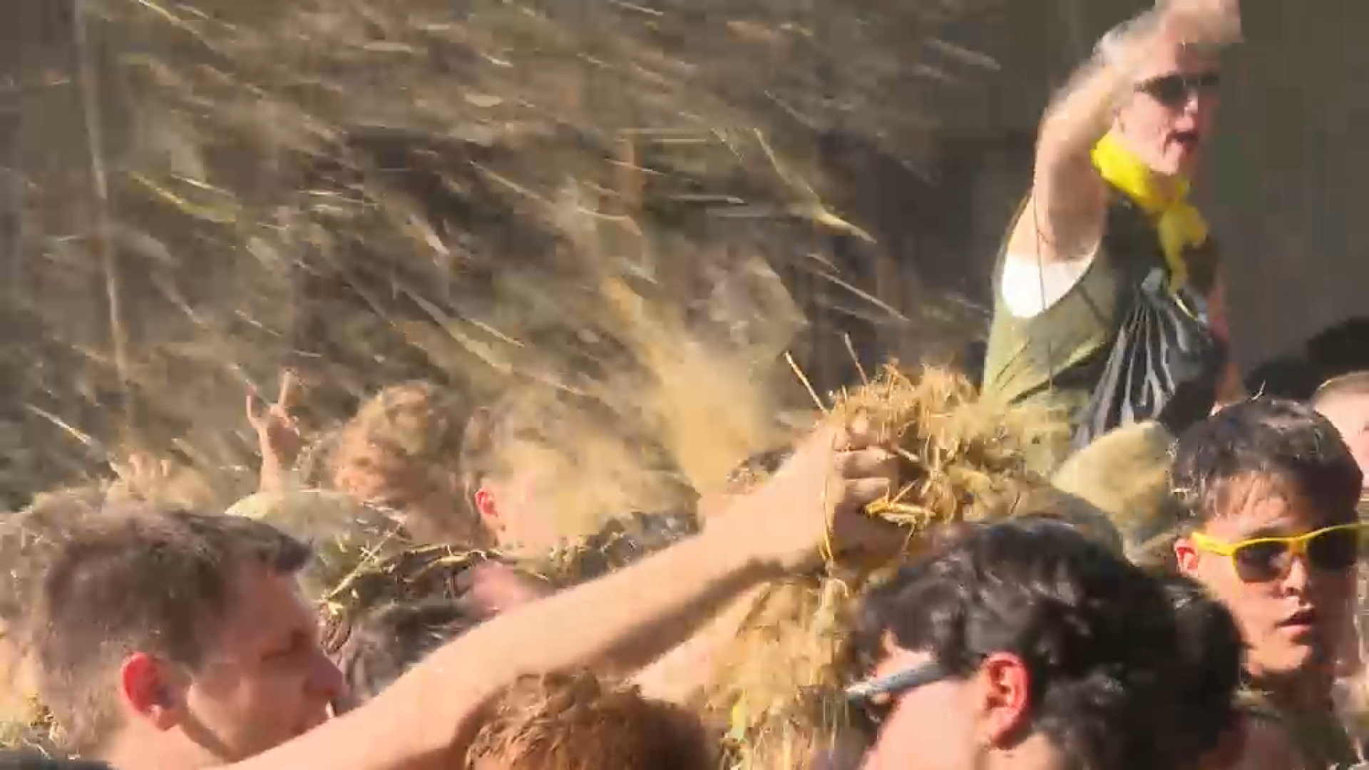 La batalla de palla i aigua tanca dos dies de festa a Sencelles