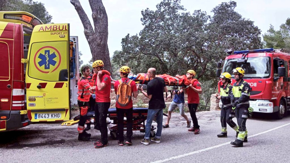 Un escalador, ferit després de caure des del Puig de Sant Salvador