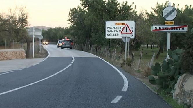 Veïnats de Palmanyola reclamen millores a la carretera de s’Esgleieta