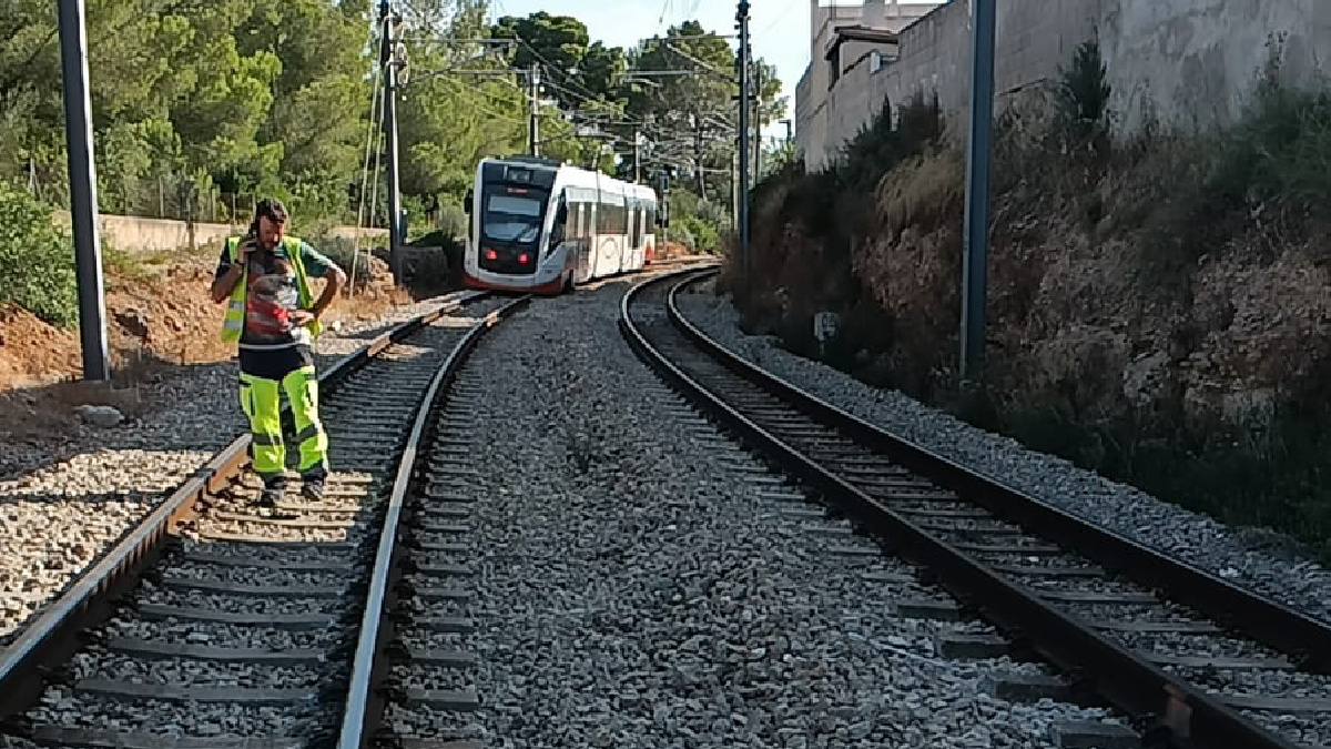 Descarrila un tren a Marratxí sense ferits