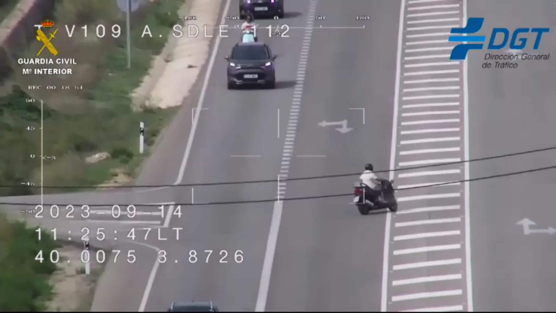 El dron de la DGT vigila des de l’aire les carreteres de Menorca i capta 80 infraccions en 4 dies