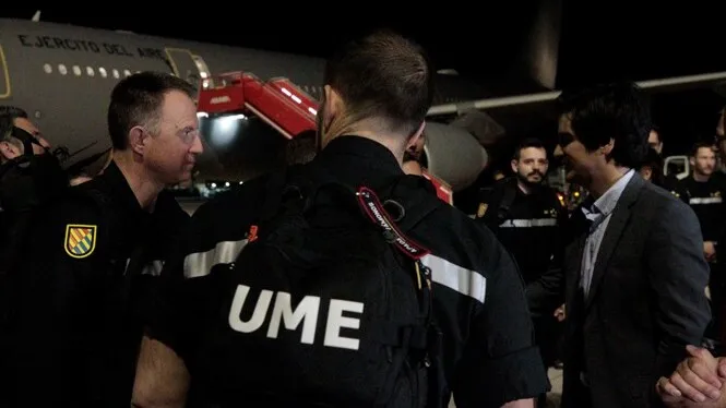 El contingent de l’UME arriba a Xile per ajudar en l’extinció dels incendis