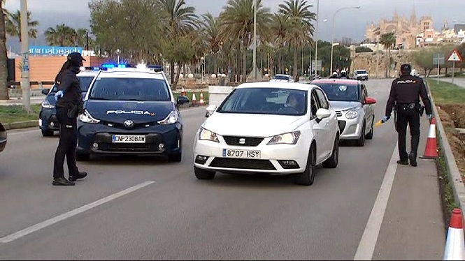 Detingut un home a Palma per incomplir les restriccions de l’estat d’alarma vuit vegades