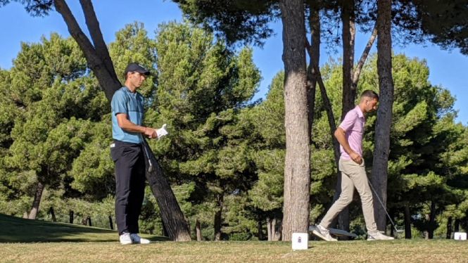 Rafel Nadal i Nuria Iturrioz participen al Campionat de Balears de golf