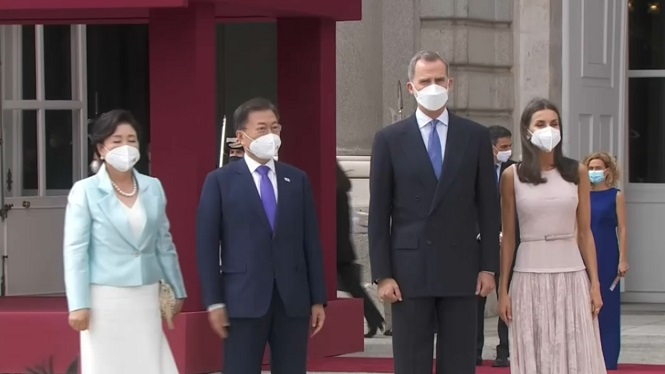 Moon Jae-in estrena les visites d’estat a Espanya des que va començar la pandèmia