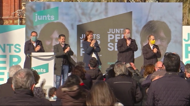 Crides a la mobilització el primer dissabte de campanya a Catalunya