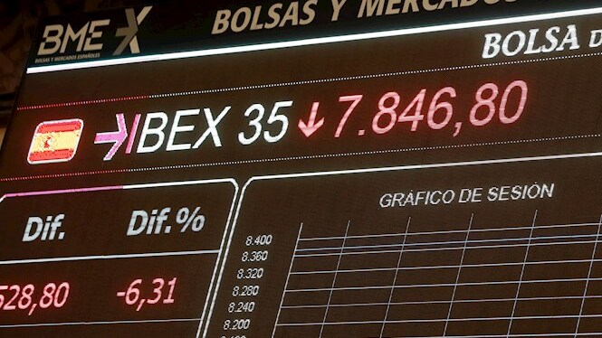 L’Ibex 35 s’enfonsa més d’un 14%25, la major caiguda de la seva història