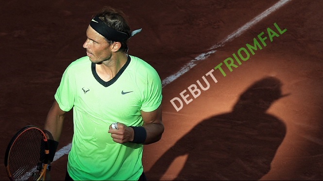 Rafel Nadal inicia amb victòria el camí cap al catorzè títol de Roland Garros