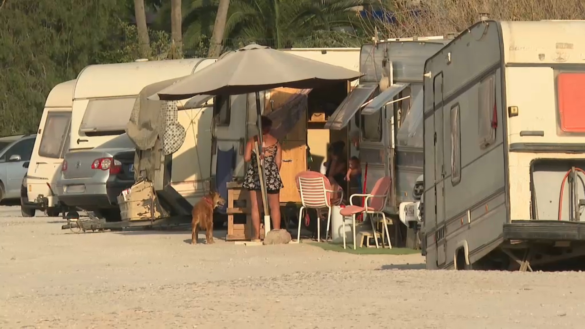 Una vintena de caravanes s’instal·la a sa Joveria després del desmantellament des Gorg