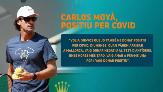 Carlos Moyà també ha tornat d’Abu Dhabi amb COVID
