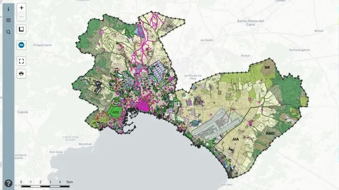 Un nou visor urbanístic permet descobrir el nou Pla general de Palma