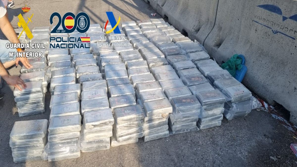 Confisquen 675 quilos de cocaïna al port de València en un camió procedent d’Eivissa