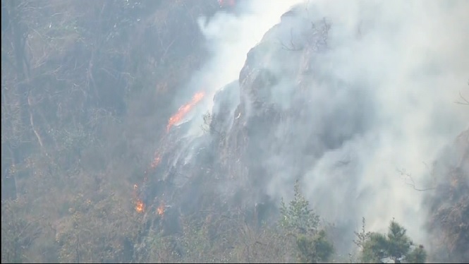 Estabilitzat l’incendi forestal originat a Navarra