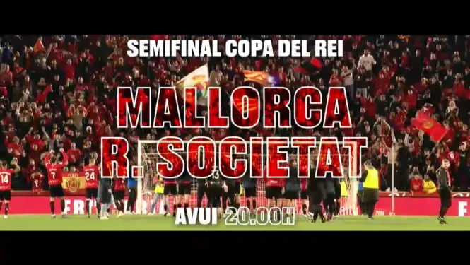 IB3 Televisió ofereix avui la primera semifinal de Copa entre el Mallorca i la Reial Societat