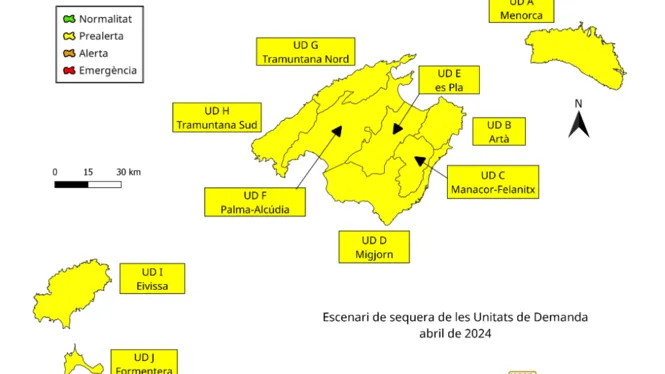 Les reserves hídriques de les Balears se situen al 53% a l’abril