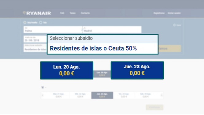 El+web+de+la+companyia+Ryanair+no+permet+la+reserva+de+vols+amb+descompte+de+resident