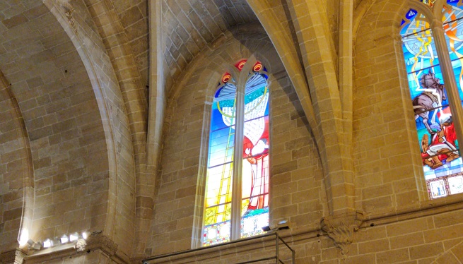 Inaugurat un vitrall dedicat a Ramon Llull a l’església d’Algaida
