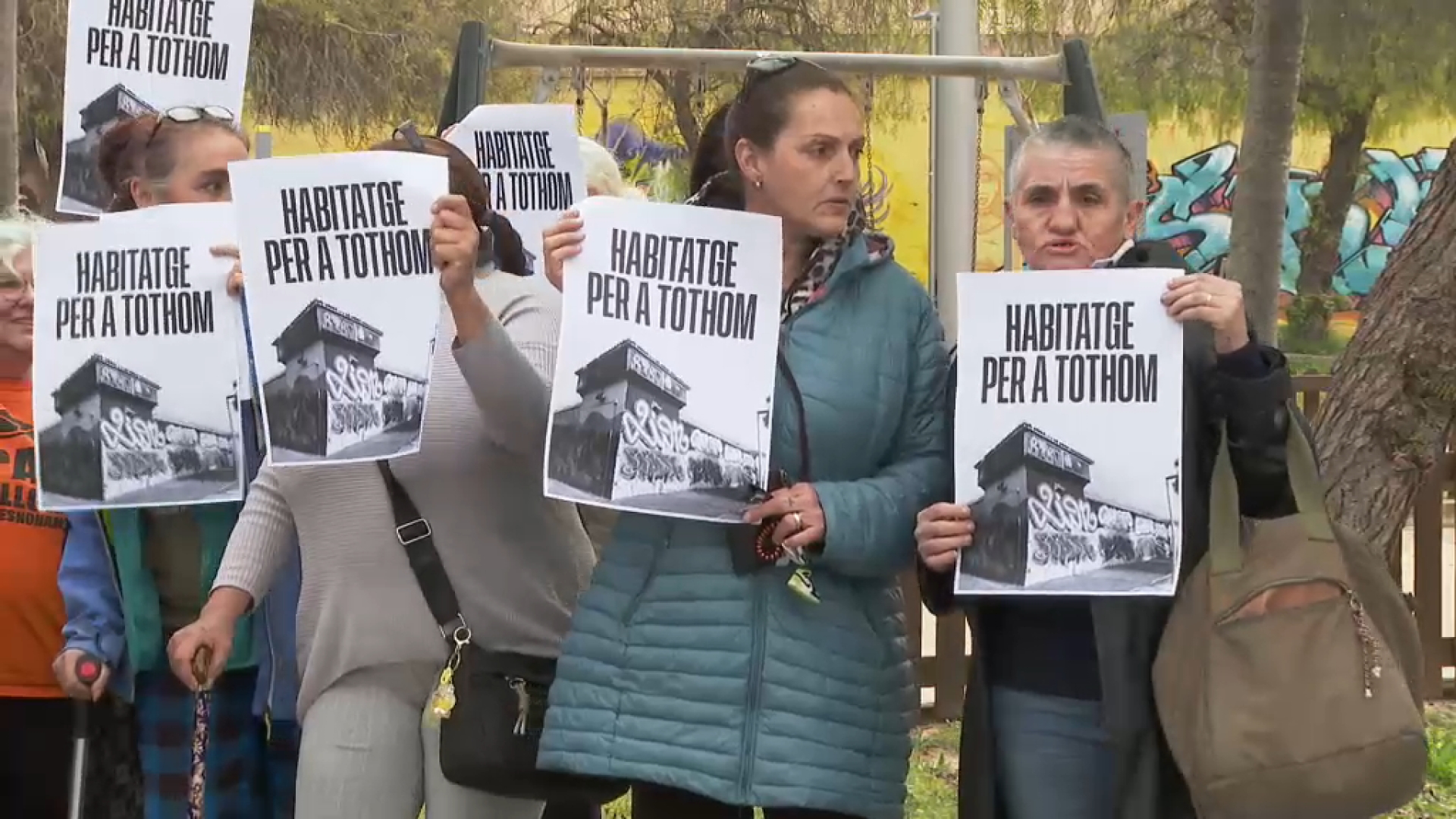 Protesta a l’antiga presó de Palma: acusen Cort d’una falta d’alternatives per als desallotjats