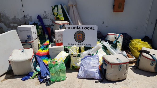 La Policia de Sant Antoni interposa 22 denúncies contra la venda ambulant