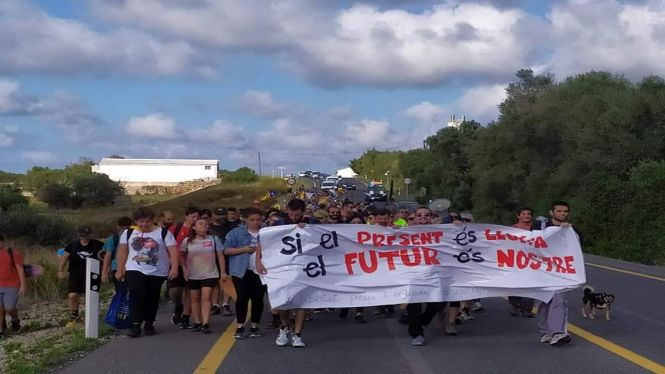 El PP denuncia que la Marxa per la Llibertat tallàs la carretera de Menorca sense autorització