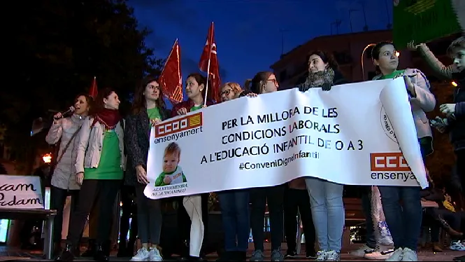 CCOO convoca aturades i mobilitzacions dels treballadors d’escoletes de 0 a 3 anys